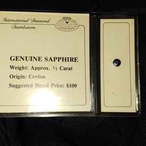 1/2 carat round Sapphire